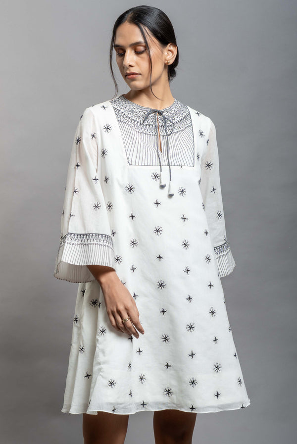 The Madhavi Dress | Hand Crafted Mulmul Dress