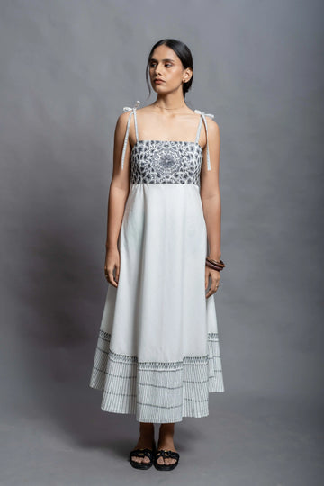 The Padma Dress | Hand Crafted Organic Poplin Dress