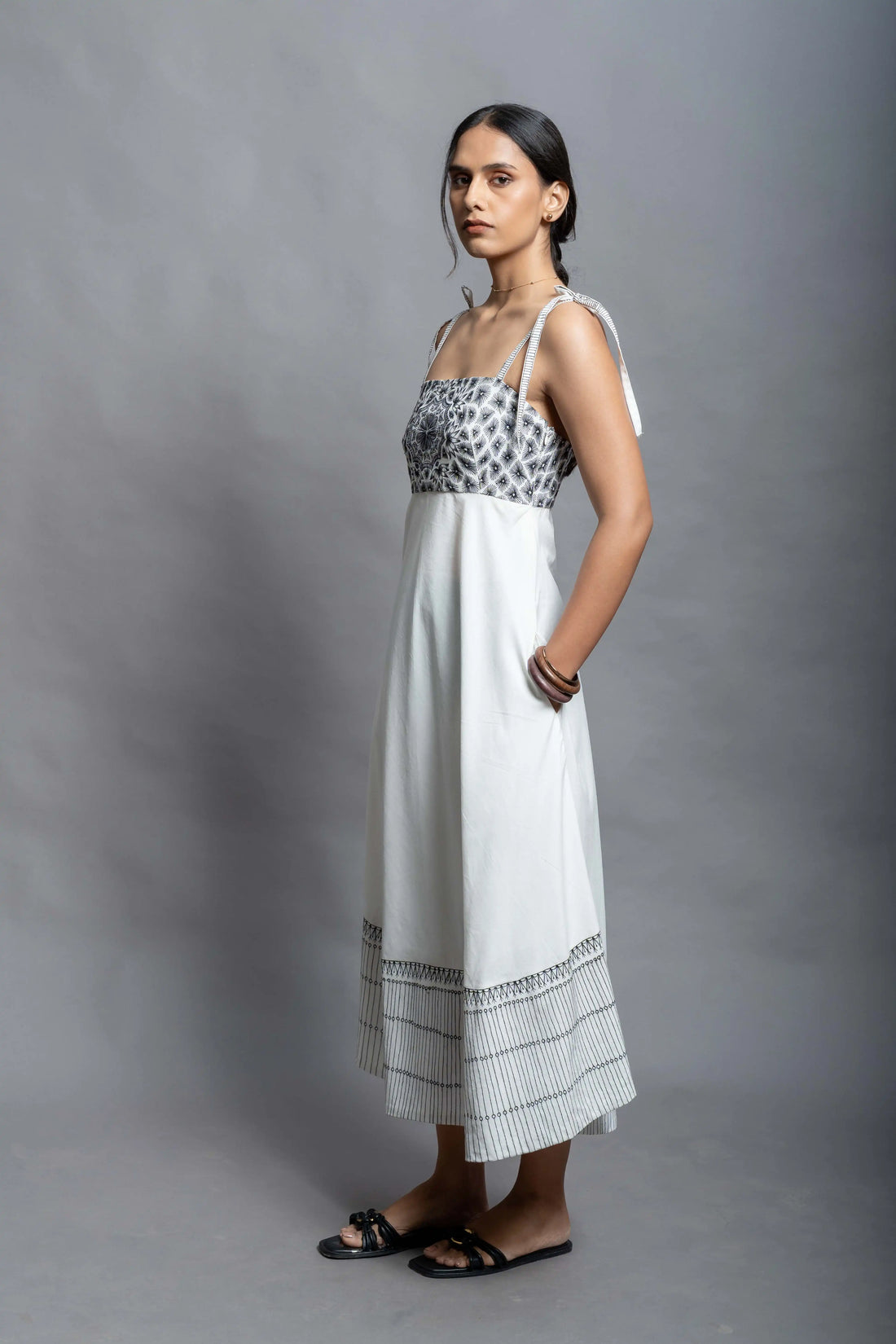 The Padma Dress | Hand Crafted Organic Poplin Dress