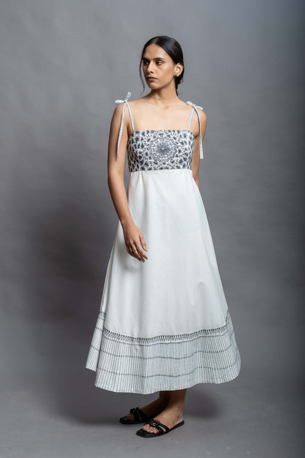 The Padma Dress | Hand Crafted Organic Poplin Dress