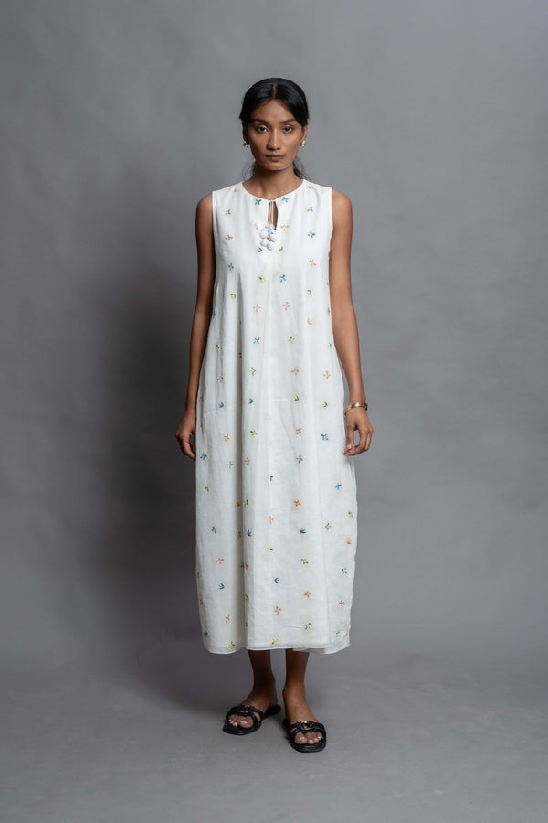 The Kabini Dress | Hand Crafted Mulmul Dress