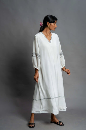 The Nandini Dress | Hand Crafted Cotton Muslin Dress