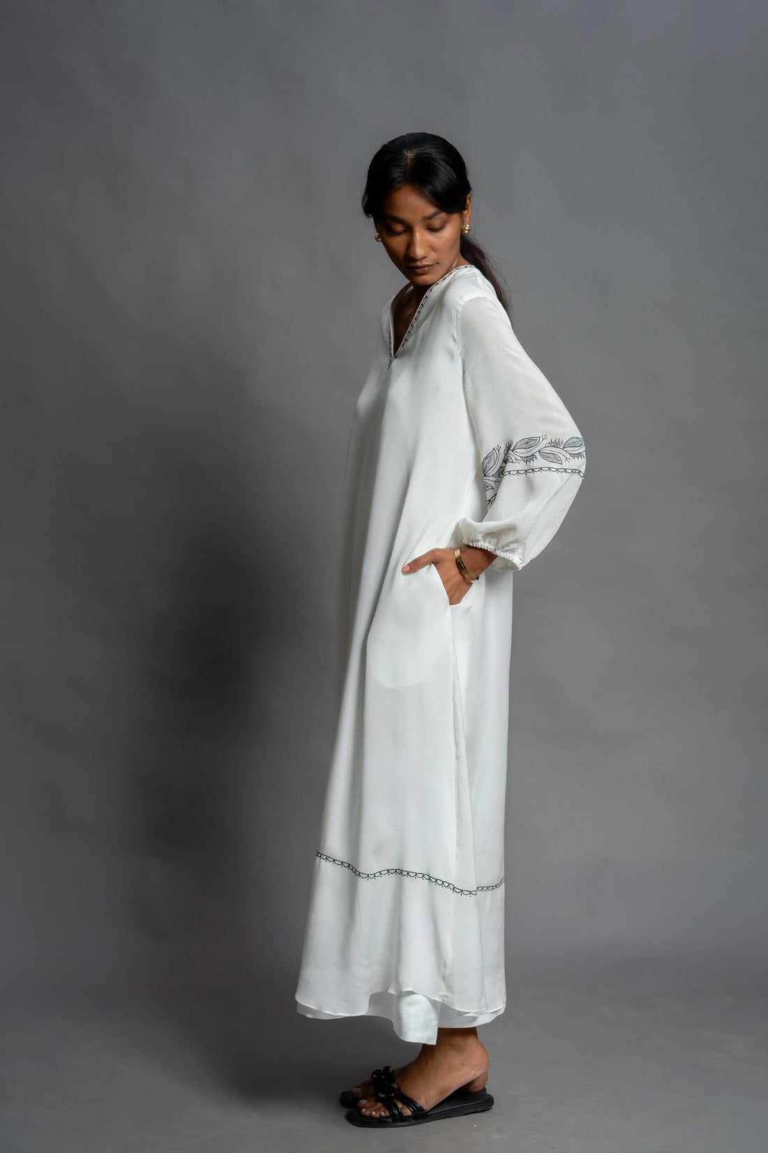 The Nandini Dress | Hand Crafted Cotton Muslin Dress