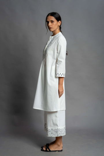 The Mayura Kurta Set | Hand Crafted Organic Poplin Set
