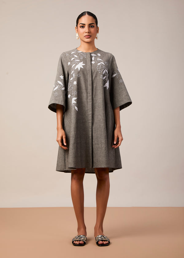 The Aarna short dress with applique
