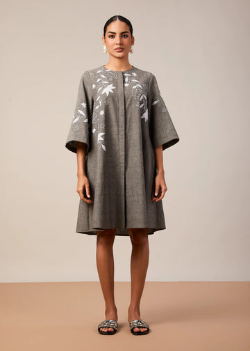 The Aarna short dress with applique