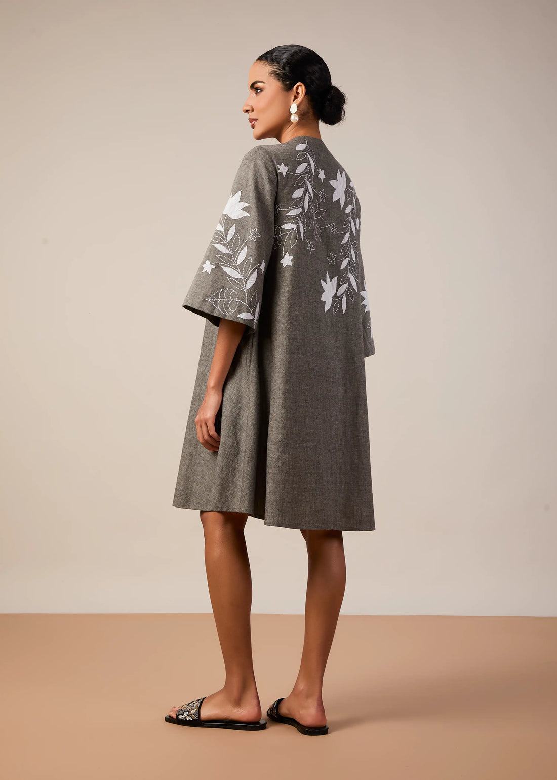 The Aarna short dress with applique