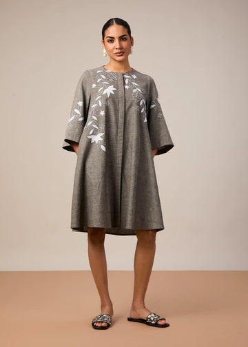 The Aarna short dress with applique
