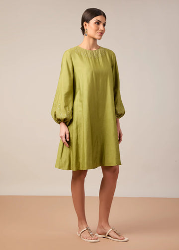 The Samira Dress Lime Green