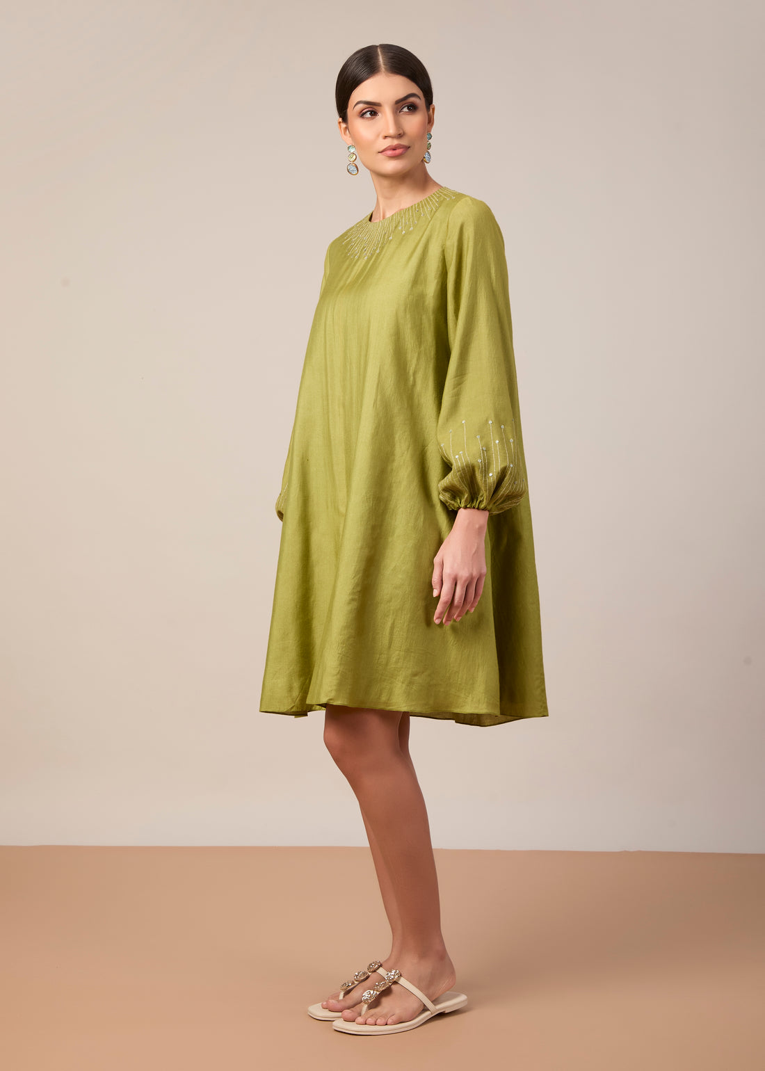 The Samira Dress Lime Green