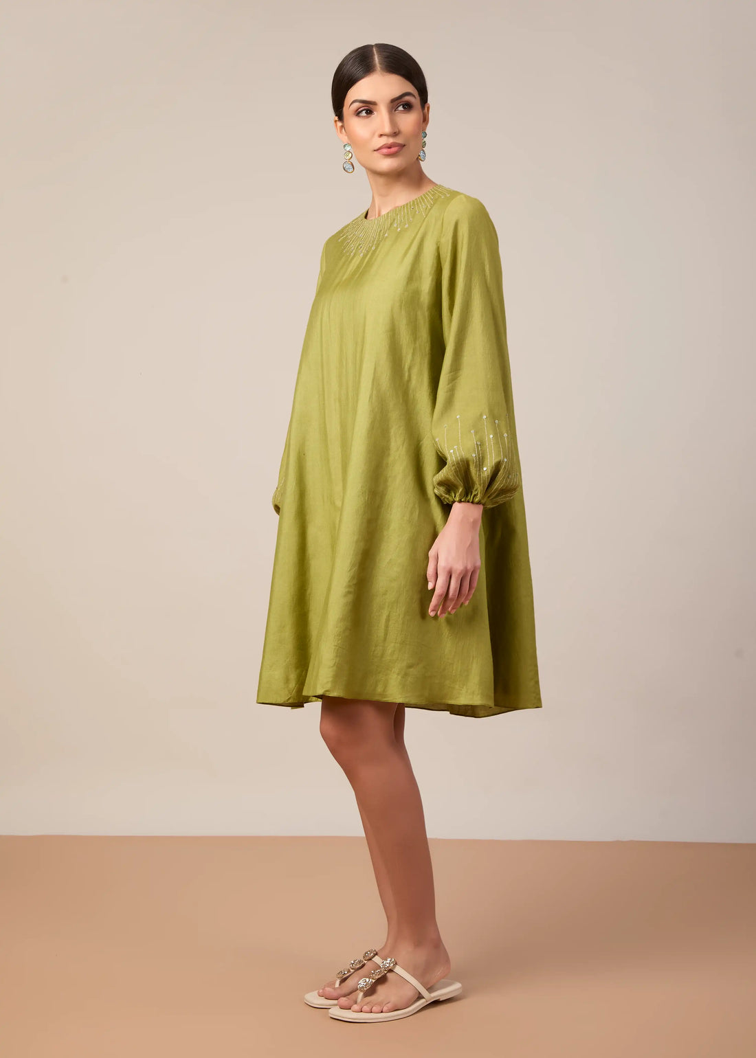 The Samira Dress Lime Green