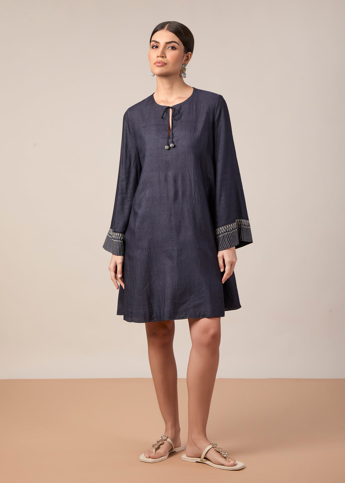 The Amirah Dress Midnight Blue