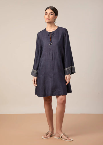 The Amirah Dress Midnight Blue