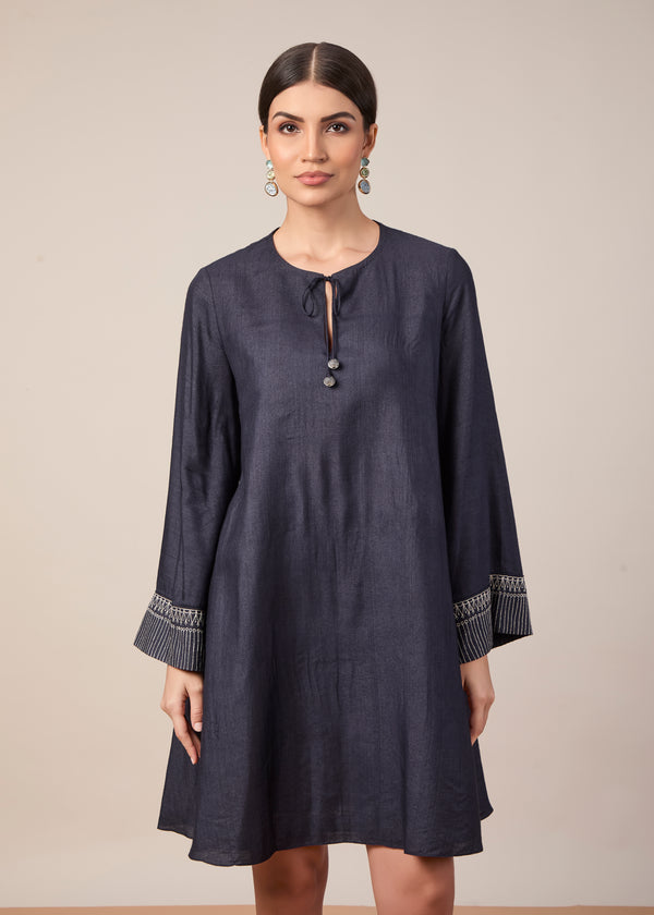 The Amirah Dress Midnight Blue