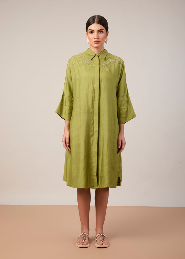 The Saachi Dress | Lime Green