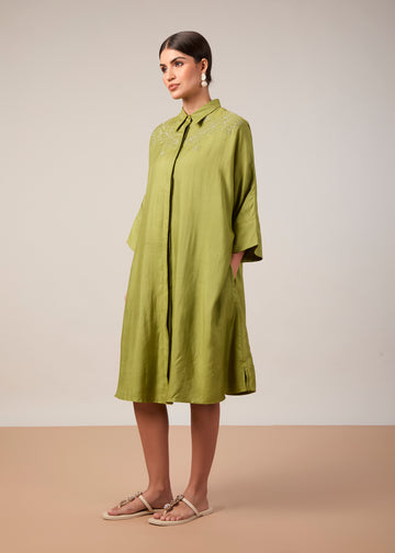 The Saachi Dress | Lime Green