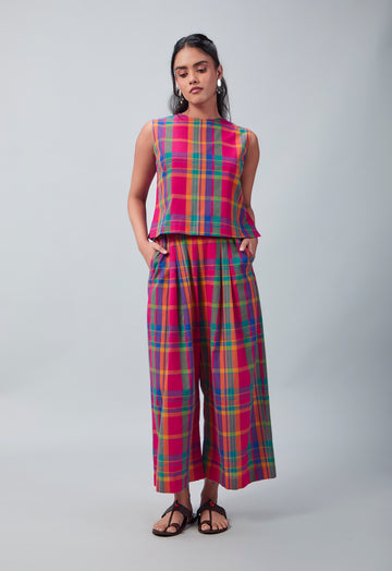 Oviya Co-ord Set | Madras Checks Cotton