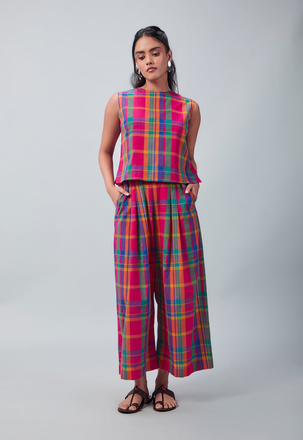 Oviya Co-ord Set | Madras Checks Cotton