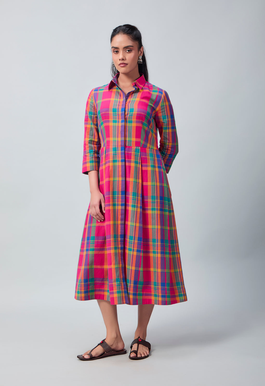 Rangrez Dress | Madras Checks Cotton