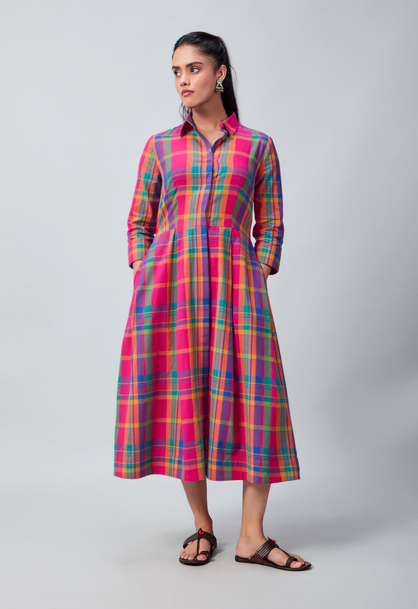 Rangrez Dress | Madras Checks Cotton