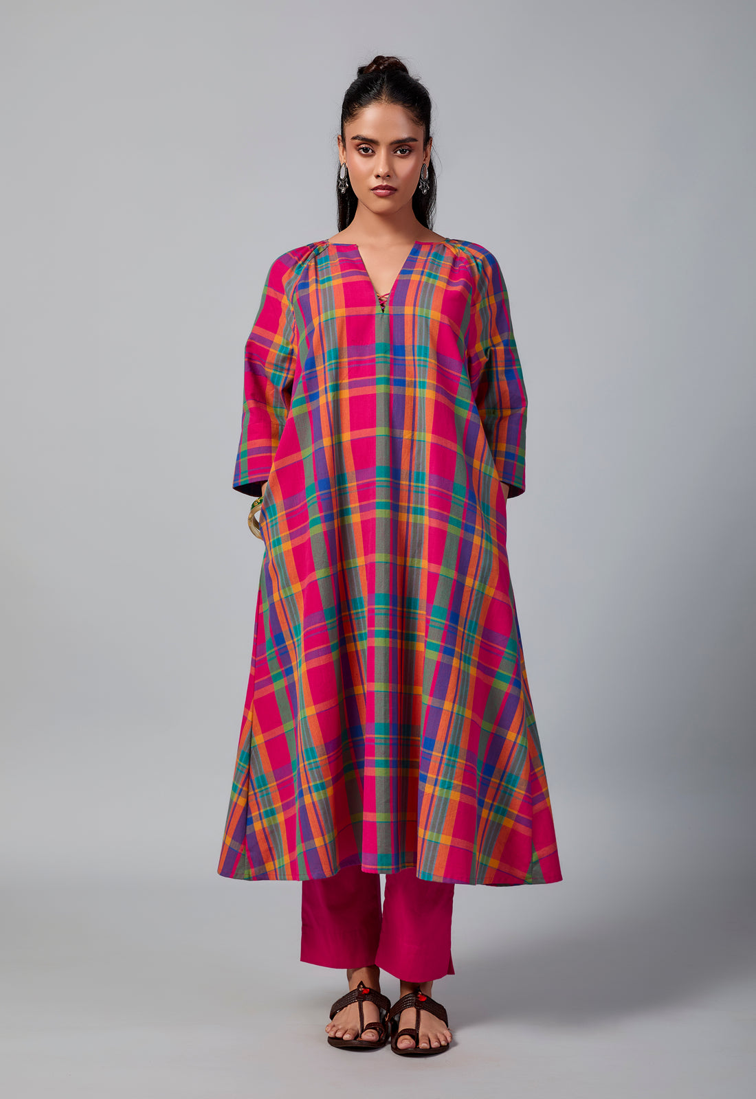 Kani Kurta Set| Madras Checks Cotton