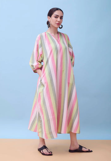 Abhra Midi Dress | Cotton