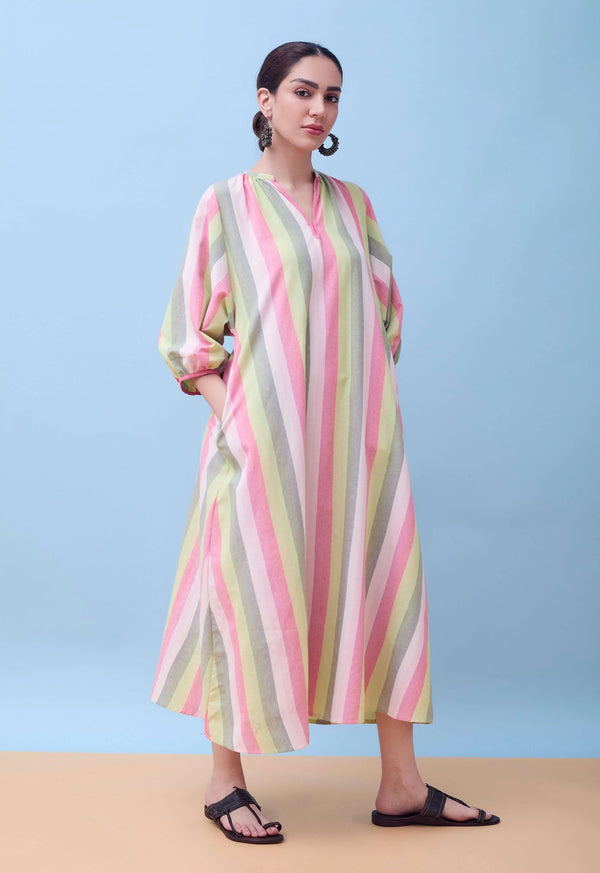 Abhra Midi Dress | Cotton