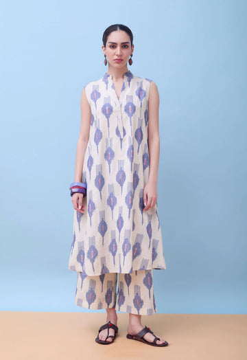 Falguni Kurta Set | Ikat Cotton