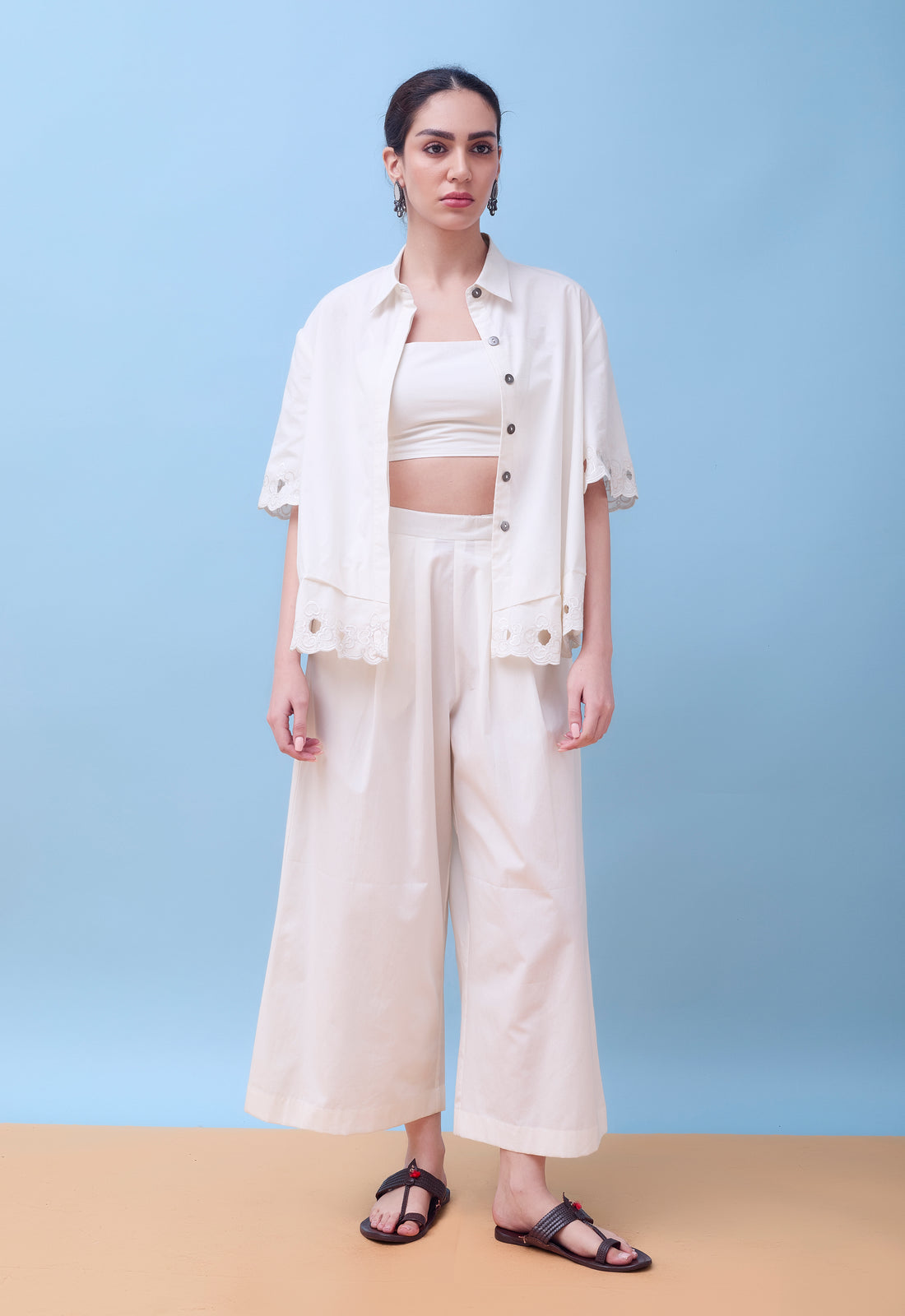 Chandrika Co-Ord Set Cut-work