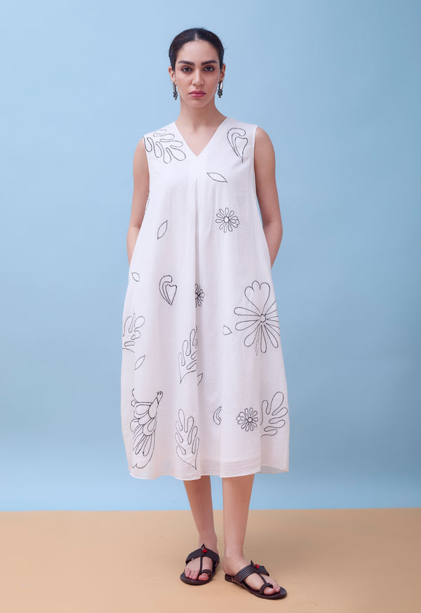 Neerja Dress Applique