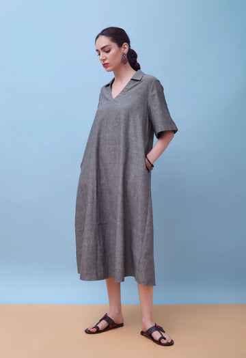 The Ashi Dress | Handloom Cotton
