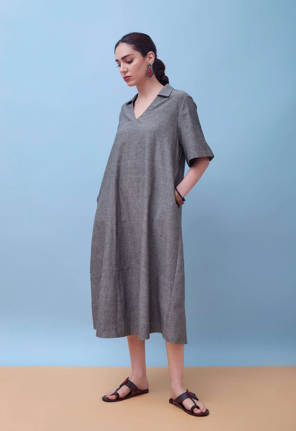The Ashi Dress | Handloom Cotton
