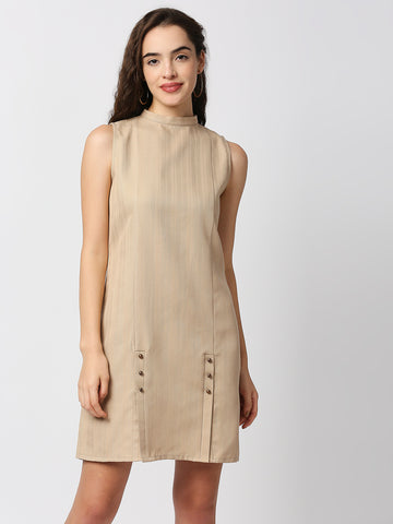 Mantra high neck sleeveless dress