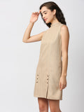 Mantra high neck sleeveless dress