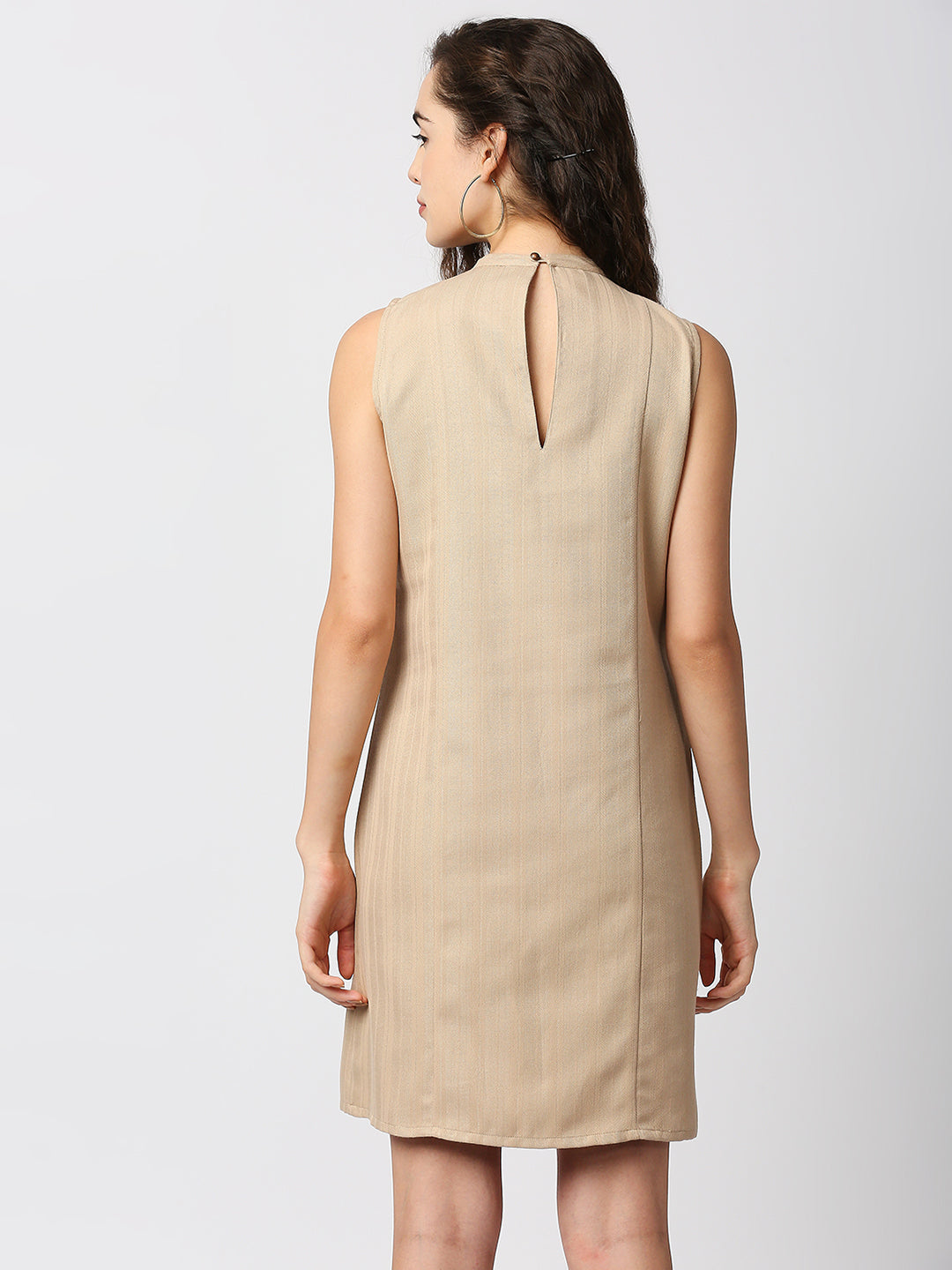 Mantra high neck sleeveless dress