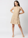 Mantra high neck sleeveless dress
