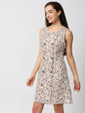 Mantra sleevless double breasted dress