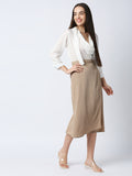 Mantra wrap ankle length skirt