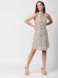 Mantra sleevless double breasted dress