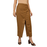 Mantra olive solid overlap culottes