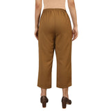 Mantra olive solid overlap culottes