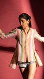 Mantra Pink Striped Shirt