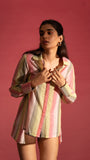 Mantra Pink Striped Shirt