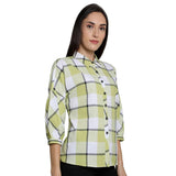 Mantra Green cotton Bishop sleeve shirt