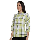 Mantra Green cotton Bishop sleeve shirt