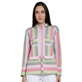Mantra pink stripe Cotton Boxy shirt