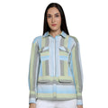 Mantra Blue stripe Cotton Boxy shirt