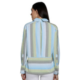 Mantra Blue stripe Cotton Boxy shirt