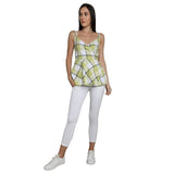 Mantra green cotton Spegatti top