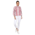 Mantra Pink cotton  Checks Ruffle top